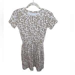 Womens Old Navy leopard print tunic mini dress XS 100% cotton